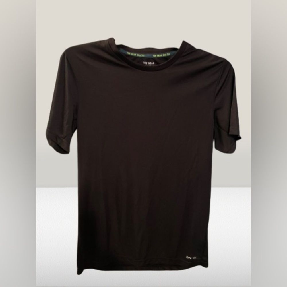 Black Tek Gear Dry Fit T-Shirt Dry Tek